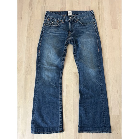 True Religion Other - TRUE RELIGION Billy Medium Wash Cotton Bootcut Jeans Sz 31 Made in USA